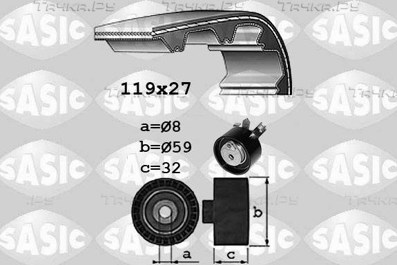 Ремень ГРМ с роликами (комплект) Sasic для Mercedes-Benz CLA I (C117, X117) 2013-2018. Артикул 1754026