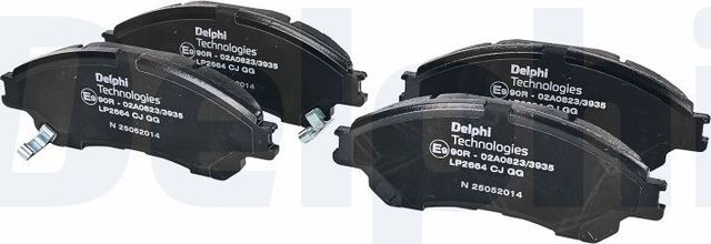 Тормозные колодки Delphi (Low-Metallic). Артикул LP2664