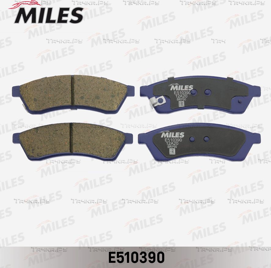 Тормозные колодки Miles (Керамика) задние для Chevrolet Evanda 2005-2006. Артикул E510390