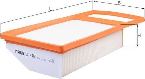 Воздушный фильтр Mahle для Fiat 500X I 2014-2026. Артикул LX 4460