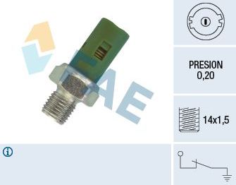 Датчик давления масла FAE для Nissan Kubistar X76 2003-2026. Артикул 12630