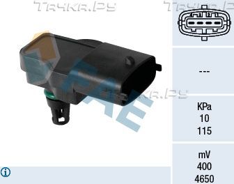 Датчик абсолютного давления (ДАД, MAP) FAE для Lancia Musa I 2004-2012. Артикул 15145