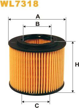 Масляный фильтр WIX Filters для Skoda Fabia II 2006-2014. Артикул WL7318