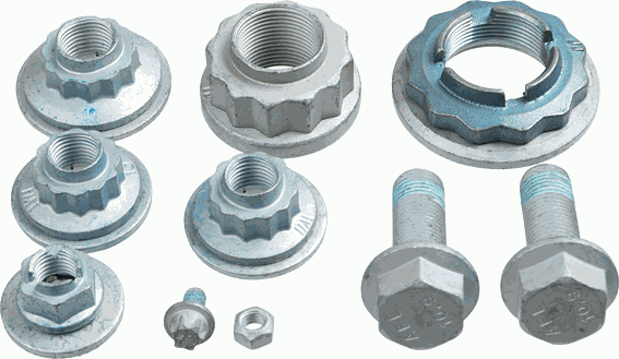 Болты пер.подвески MERCEDES GL-CLASS X166, M-CLASS W166  12 КОМПЛЕКТ КРЕПЕЖА ПЕРЕДН ПОДВЕСКИ M Lemforder Service Pack. Артикул 37469 01