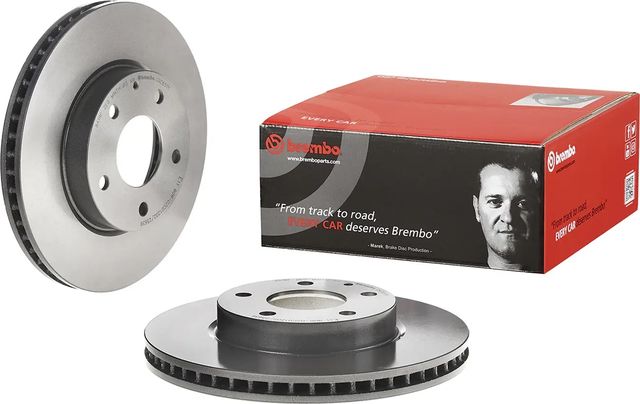 Тормозной диск Brembo UV Coated передний для Mazda 3 I (BK) 2003-2009. Артикул 09.C651.11