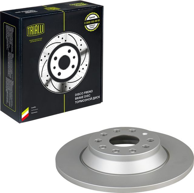Тормозной диск Trialli задний для Audi A3 III (8V) 2013-2026. Артикул DF 190443