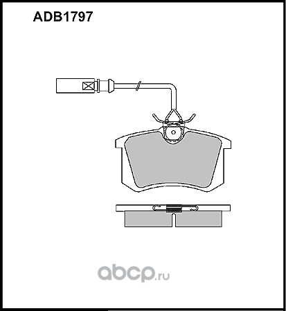 Колодки тормозные (Allied Nippon) Allied Nippon. Артикул ADB1797