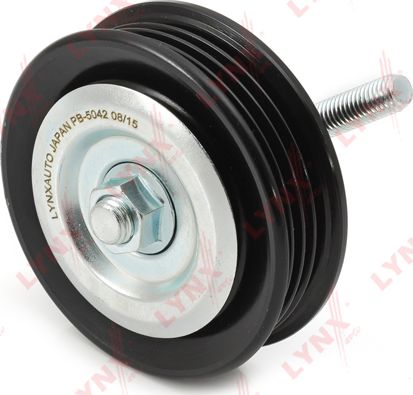 Натяжной ролик (натяжитель) приводного поликлинового ремня LYNXauto. Артикул PB-5042