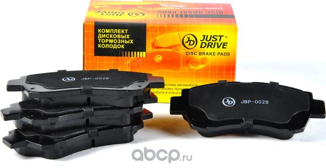 Колодки тормозные, передние D2088H (Just Drive). Артикул JBP0028
