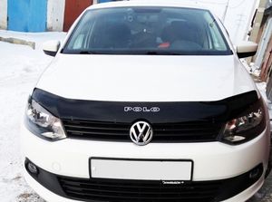 Дефлектор Vip-Tuning для капота Volkswagen Polo V хэтчбек 2009-2015. Артикул VW26
