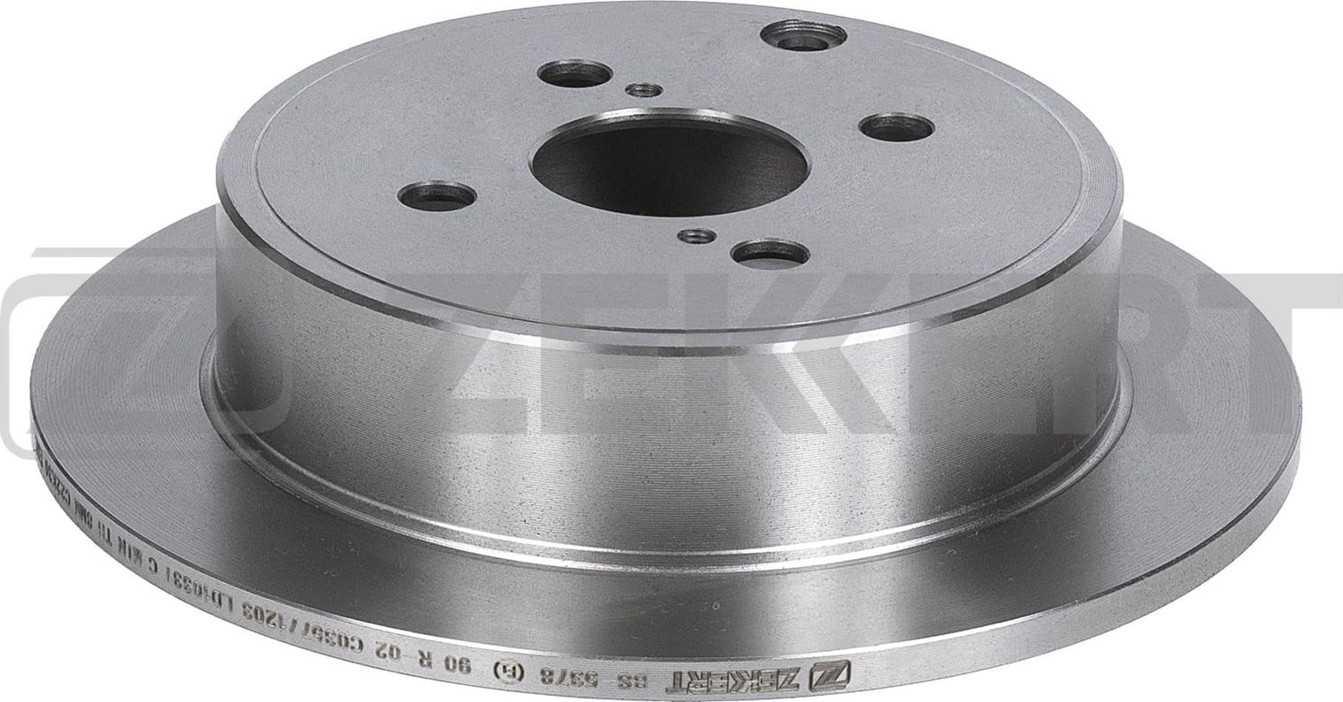 Тормозной диск Zekkert задний для Toyota Corolla E120, E130 2001-2008. Артикул BS-5378