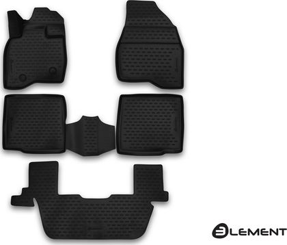 Коврик Element 3D для салона Ford Explorer V рестайлинг 2015-2024. Артикул ELEMENT3D1676210k