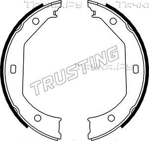 Тормозные колодки (стояночная тормозная система) Trusting задние для Alpina B3 E46 1999-2006. Артикул 019.027