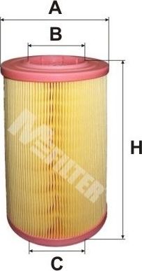 Воздушный фильтр MFilter. Артикул A 8038