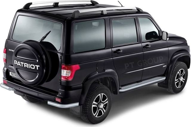 Защита PT Group порогов с алюм. площадкой d=51 мм ИСКРА (ППК) для УАЗ Patriot I рестайлинг 2014-2026. Артикул UZP-14-330301.11