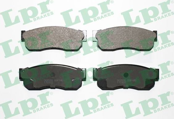 Тормозные колодки LPR передние для Subaru Libero 1987-1994. Артикул 05P185