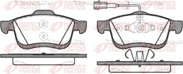 Тормозные колодки Remsa передние для Fiat Doblo II 2010-2026. Артикул 1183.22