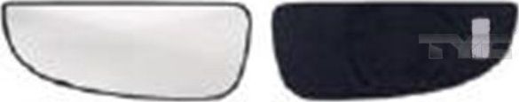 Зеркальное стекло бокового зеркала TYC правое для Citroen Jumper II 2006-2026. Артикул 309-0143-1