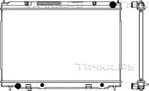 Радиатор охлаждения двигателя Sakura. Артикул 3251-1018