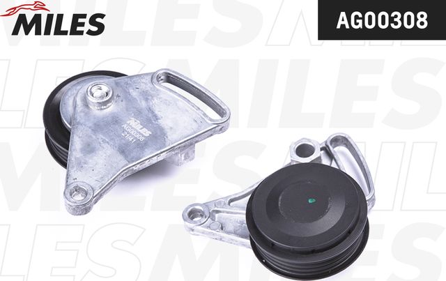 Натяжной ролик (натяжитель) приводного поликлинового ремня Miles для Audi A4 II (B6) 2000-2004. Артикул AG00308