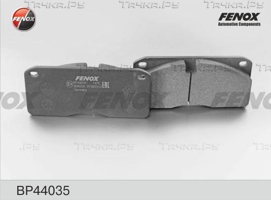 Тормозные колодки Fenox передние/задние для Ford Cargo 1981-2026. Артикул BP44035