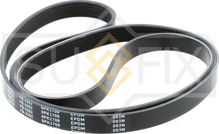 Ремень поликлиновый 6PK1708 (Sufix). Артикул FB-3202