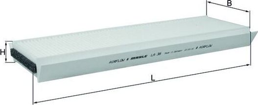 Салонный фильтр Mahle. Артикул LA 38