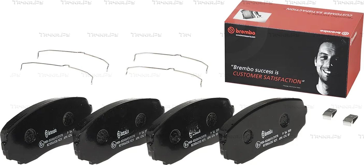 Тормозные колодки Brembo PRIME LINE передние для Mazda CX-9 I 2006-2016. Артикул P 54 059