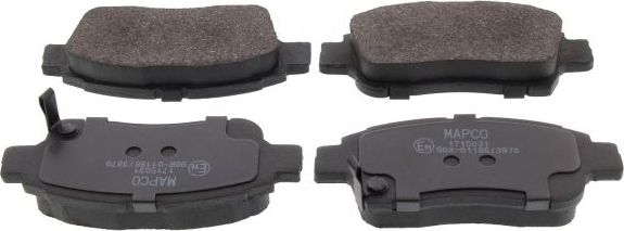 Тормозные колодки MAPCO. Артикул 6525