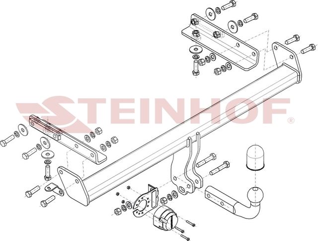 Фаркоп Steinhof для Subaru Outback BT 2021-2026. Артикул S-435