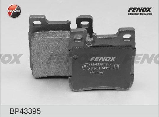 Тормозные колодки Fenox задние для Chrysler Crossfire 2004-2007. Артикул BP43395