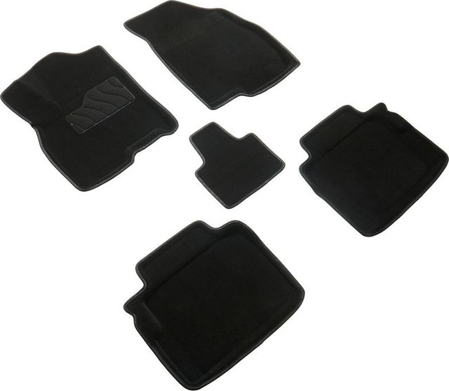 Коврики Seintex 3D ворсовые для салона Chery Tiggo 7 Pro 2020-2026 ЧЕРНЫЕ. Артикул 98574