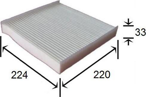 Салонный фильтр JS Asakashi. Артикул AC0042