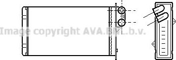 Радиатор отопителя (печки) AVA. Артикул RT6161