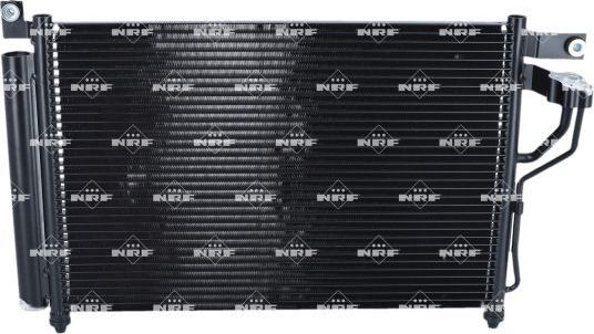 Радиатор кондиционера (конденсатор) NRF (алюминий) для Hyundai Accent III 2005-2010. Артикул 35964