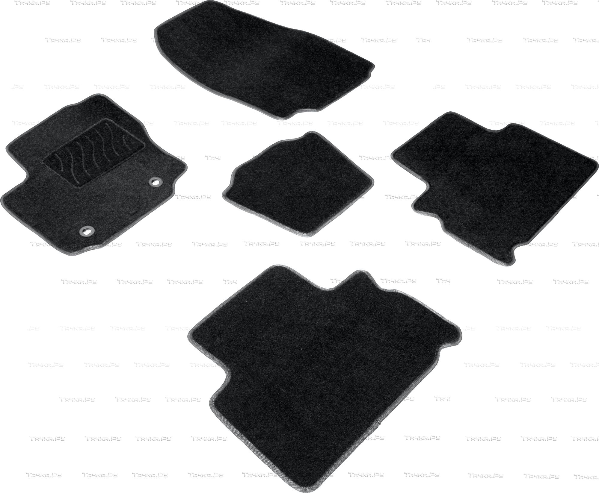 Коврики текстильные Seintex на нескользящей основе для салона Ford S-Max 2006-2015. Артикул 83147