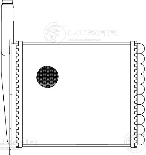 Радиатор отопителя (печки) Luzar. Артикул LRh 0117