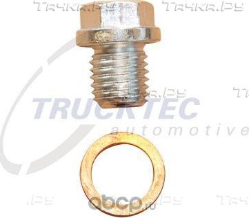 Сливная пробка масляного поддона двигателя Trucktec Automotive. Артикул 02.43.117