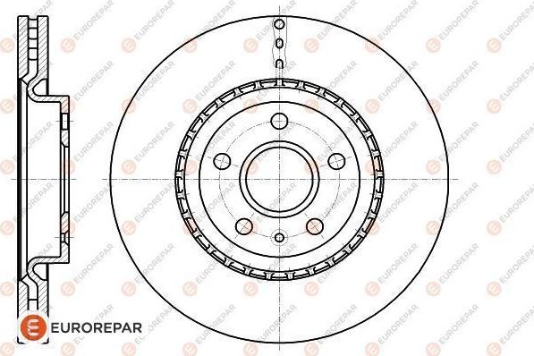Тормозной диск Eurorepar передний для Saab 9-5 II 2010-2012. Артикул 1622807980