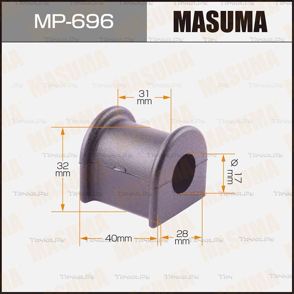 Втулки стабилизатора Masuma передние для Toyota Mark II V (X70) 1996-2001. Артикул MP-696