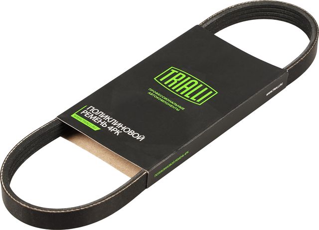 Приводной ремень поликлиновой Trialli (EPDM (Этилен-пропиленовый каучук)) для Chevrolet Tracker III (Trax) 2013-2026. Артикул 4PK643E