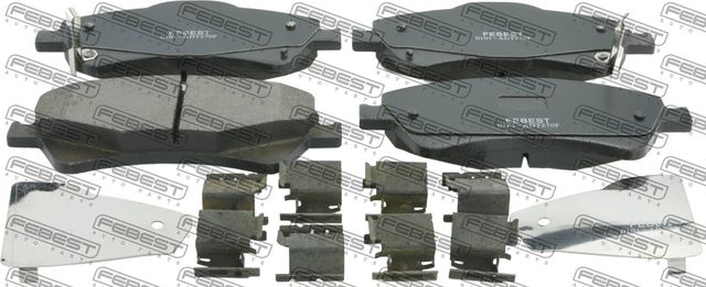 Тормозные колодки Febest. Артикул 0101-ADT270F