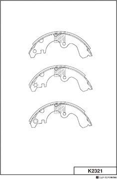 Тормозные колодки MK Kashiyama. Артикул K2321