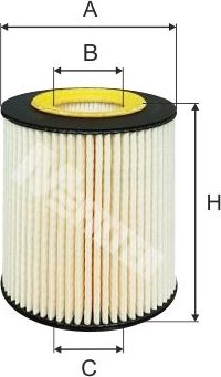 Масляный фильтр MFilter для Honda Civic VII 2002-2005. Артикул TE 647