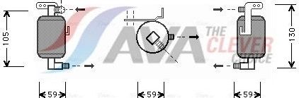 Осушитель кондиционера AVA (сталь). Артикул PED195