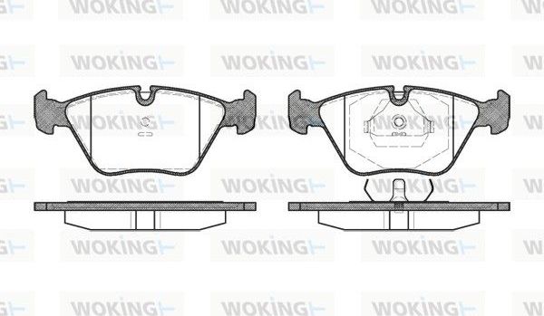 Тормозные колодки Woking. Артикул P3703.00