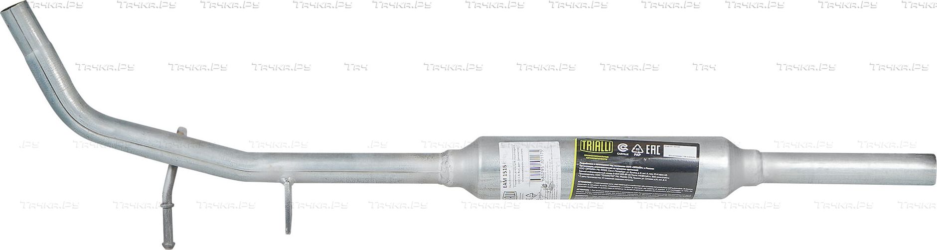 Глушитель (средняя часть) Trialli для Renault Logan II 2014-2026. Артикул EAM 1515