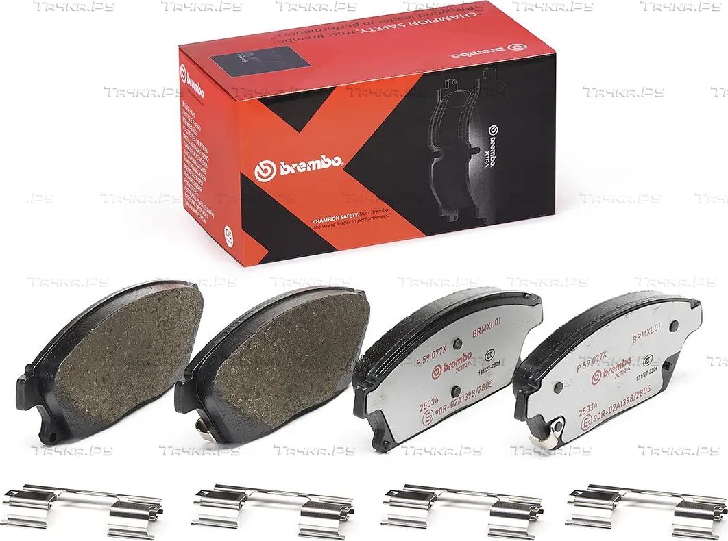 Тормозные колодки Brembo XTRA LINE передние для Chevrolet Volt I 2011-2015. Артикул P 59 077X