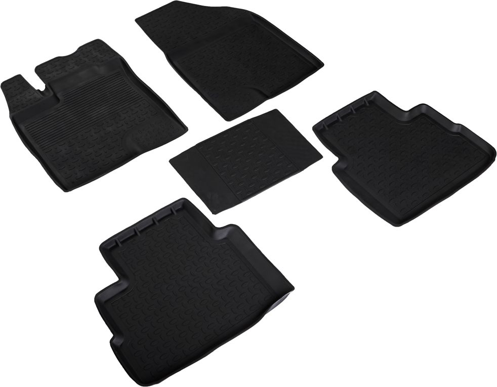 Коврики резиновые Seintex с высоким бортиком для салона Haval Dargo 4WD 2022-2026. Артикул 98611