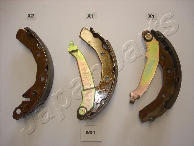 Тормозные колодки Japanparts. Артикул GF-W01AF